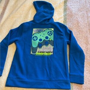 Game Mode Tek Gear ultra soft fleece boys size medium blue sweatshirt hoodie
